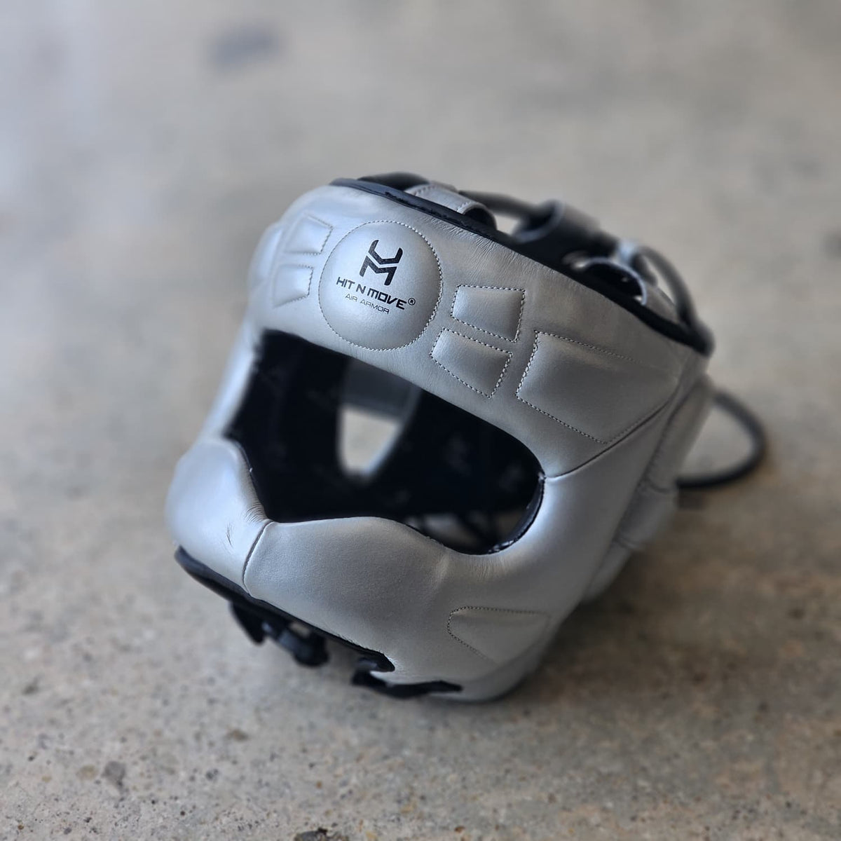HIT N MOVE HEADGEAR FACE SAVER VISION SILVER
