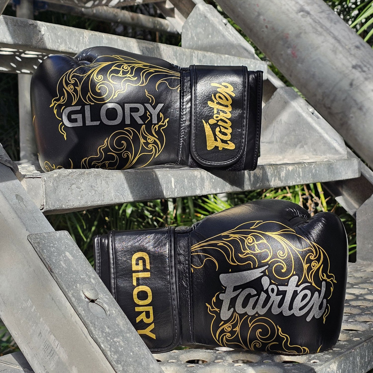 FAIRTEX GLOVES BGVG3 LEATHER GLORY BLACK/GOLD