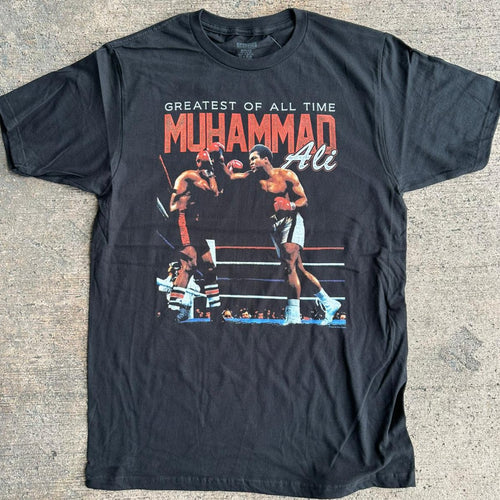 MUHAMMAD ALI SHIRT FIGHT RING BLACK/RED $26.99