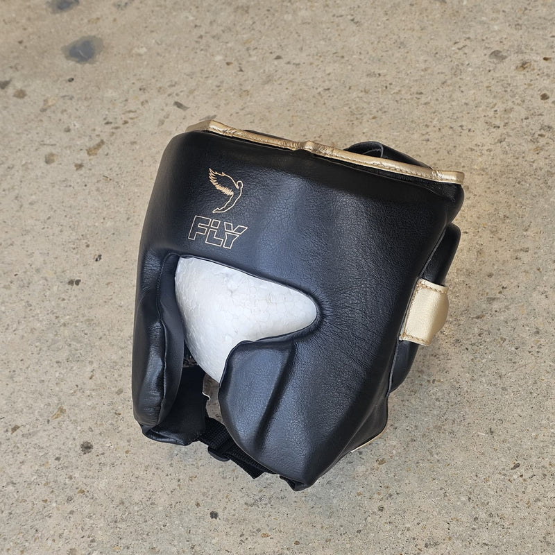 FLY HEADGEAR KNIGHT X CHEEK BLACK/GOLD