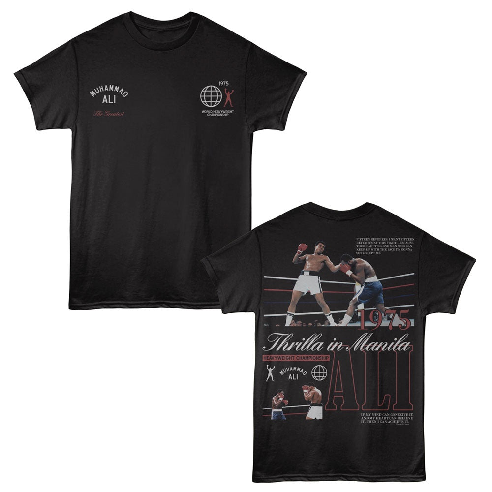 MUHAMMAD ALI SHIRT THRILLA IN MANILA BLACK