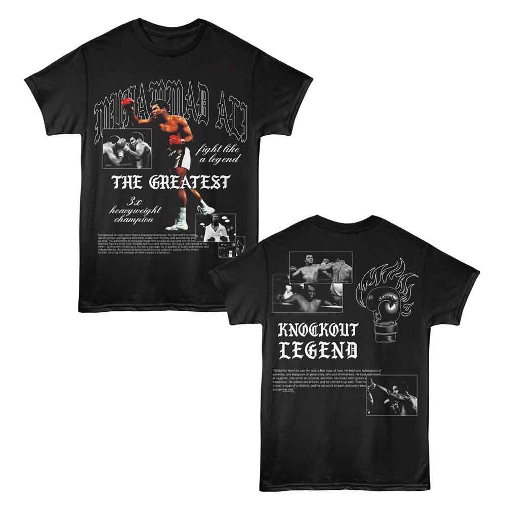 MUHAMMAD ALI SHIRT KNOCKOUT LEGEND BLACK
