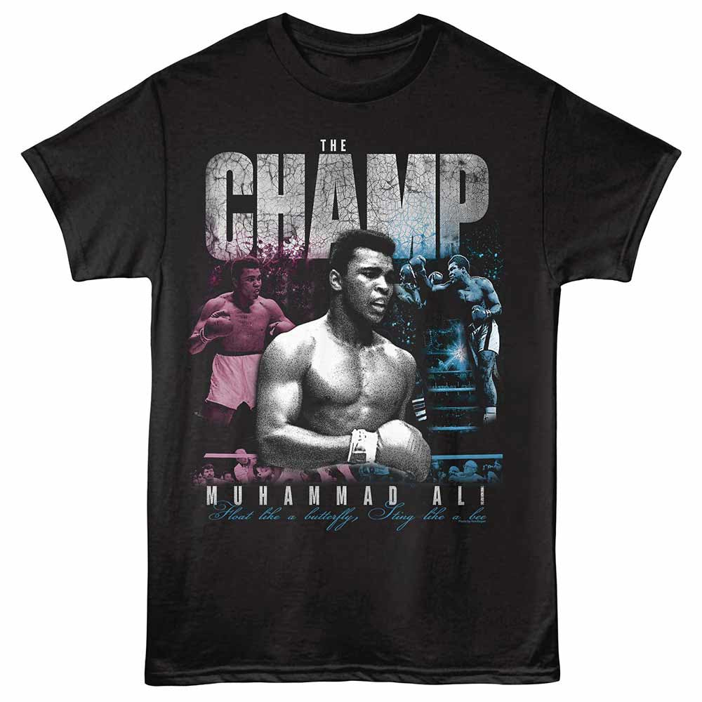 MUHAMMAD ALI SHIRT CHAMP COLLAGE BLACK/BLUE/PURPLE