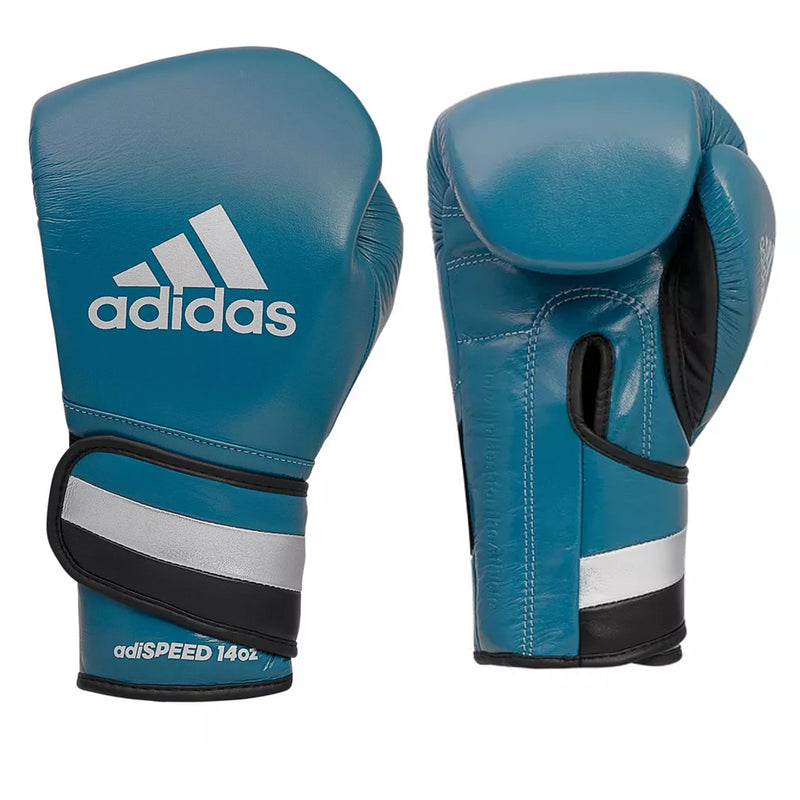 ADIDAS GLOVES BOXING 501 LEATHER HOOK & LOOP MIDNIGHT BLUE