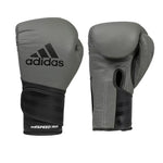 ADIDAS GLOVES BOXING 501 LEATHER HOOK & LOOP  GREY / BLACK