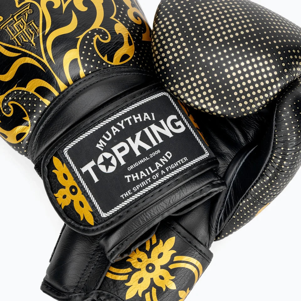 TOP KING GLOVES KANOK HOOK AND LOOP BLACK