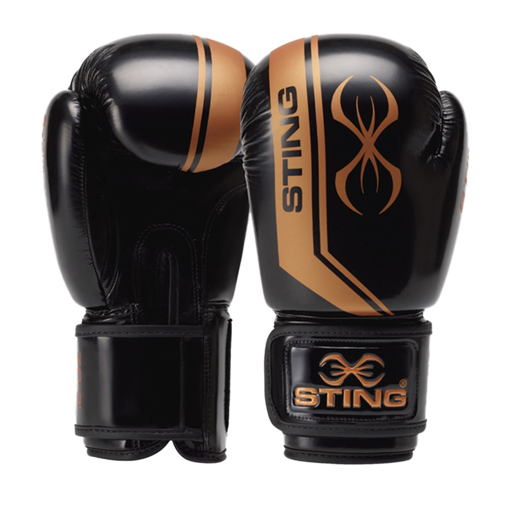 STING BOXING GLOVES ARMALITE  HOOK & LOOP  BLACK BRONZE