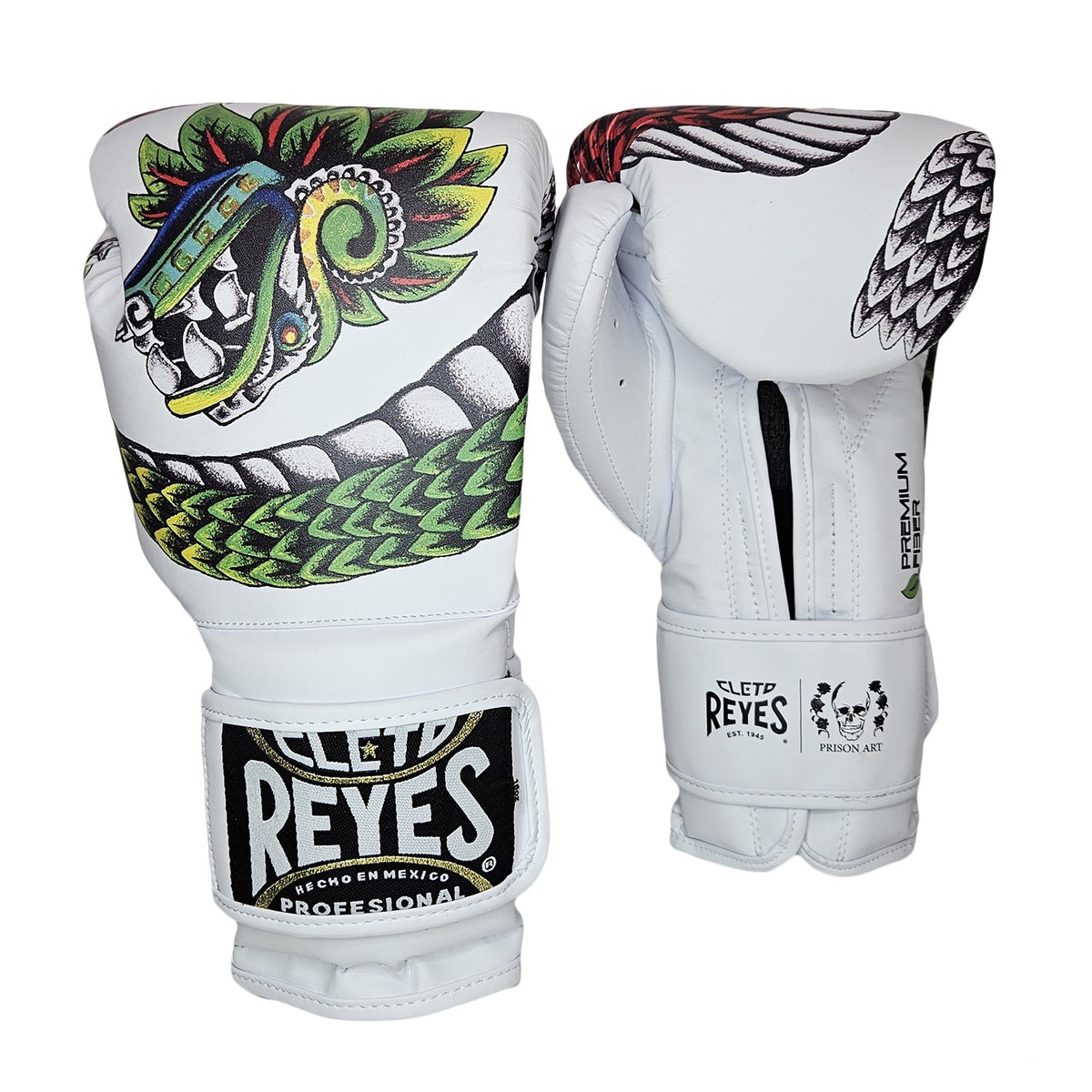 CLETO REYES GLOVES QUETZALCOATL WHITE GREEN
