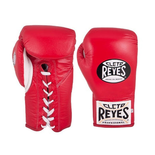 CLETO REYES FIGHT GLOVES SAFETEC BOXING LACE RED