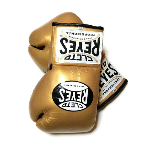 CLETO REYES FIGHT GLOVES TRADITIONAL LACE GOLD