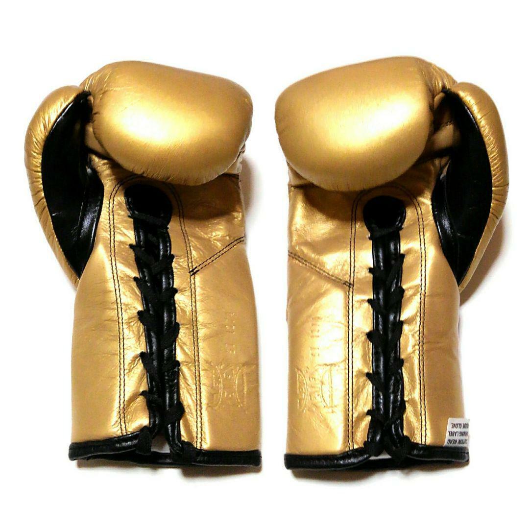 CLETO REYES ボクシング ゴールド　8オンス　K-1 Winning CLETO REYES FIGHT GLOVES TRADITIONAL LACE GOLD – MSM FIGHT SHOP