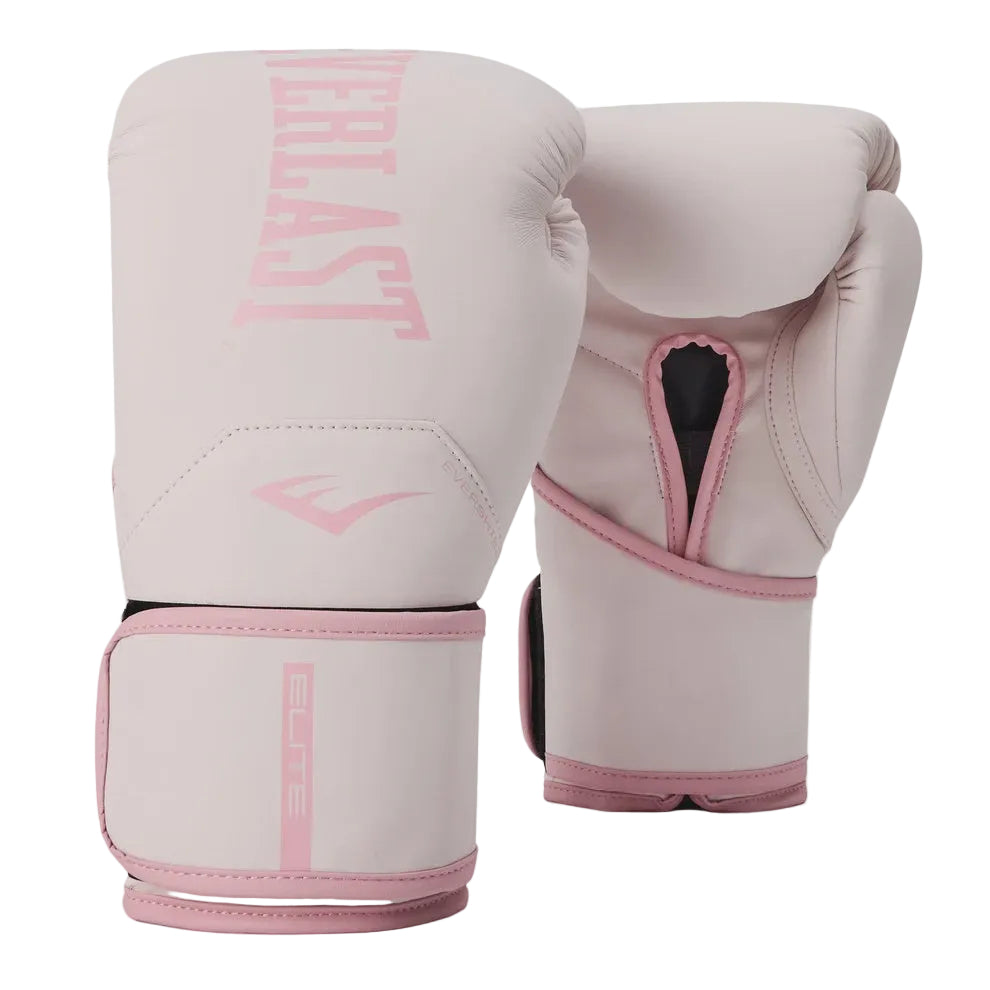 EVERLAST GLOVES ELITE 2 HOOK AND LOOP 12OZ PINK/PINK