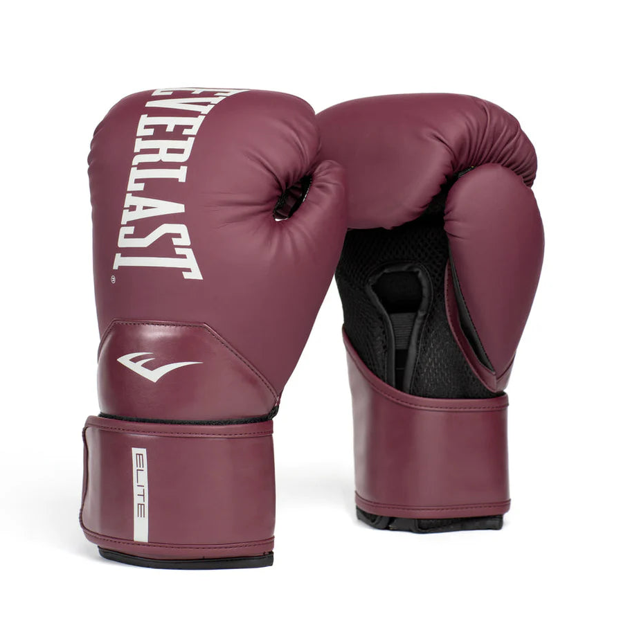 EVERLAST GLOVES ELITE 2 HOOK AND LOOP 12OZ PURPLE WINE