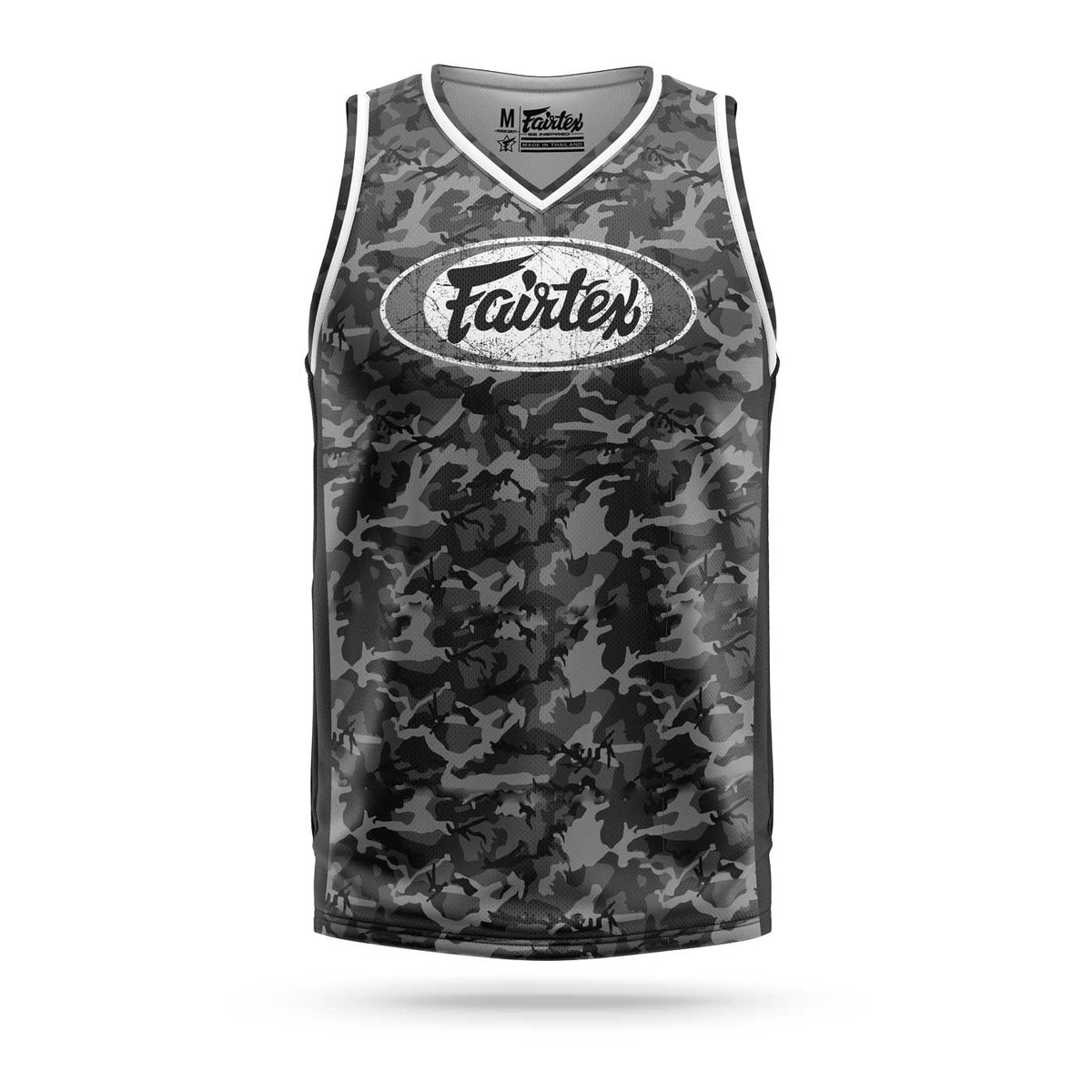 FAIRTEX JERSEY CAMOUFLAGE GRUNGE TANK GREY/BLACK/CAMO