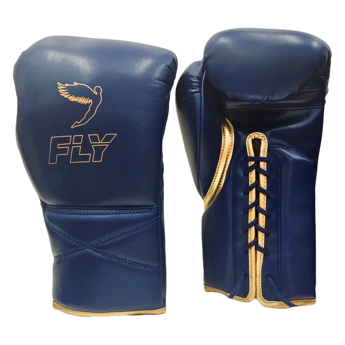 FLY BOXING GLOVES SUPER LACE PRO X 2 BLUE/GOLD
