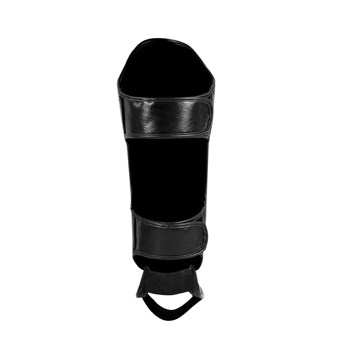 COMBAT CORNER SHINGUARDS HMIT THAI LEATHER BLACK