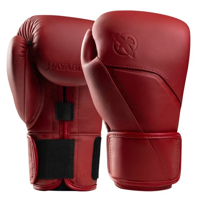 HAYABUSA GLOVES E1 LEATHER HOOK & LOOP CANYON RED