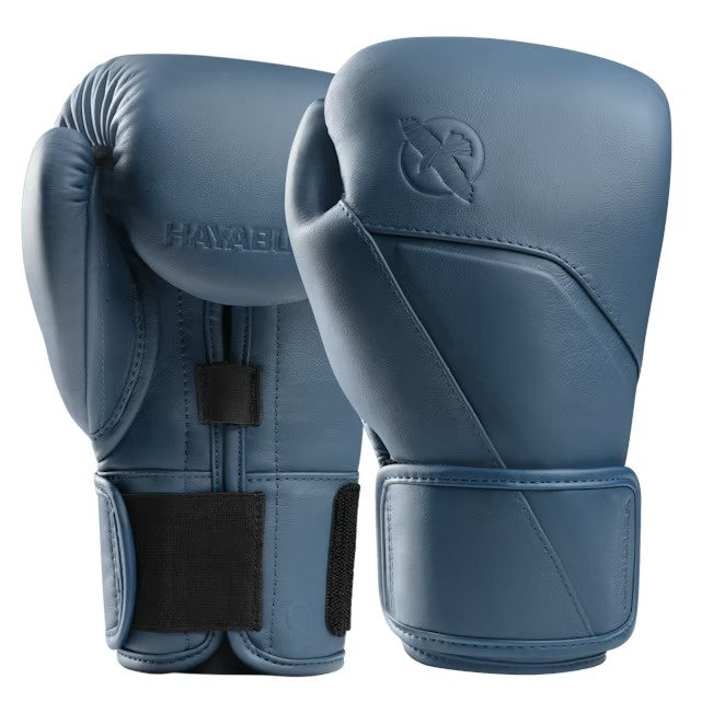 HAYABUSA GLOVES E1 LEATHER HOOK & LOOP DUSK BLUE