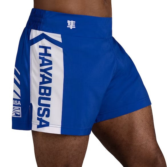 HAYABUSA SHORTS KICKBOXING ICON BLUE/WHITE