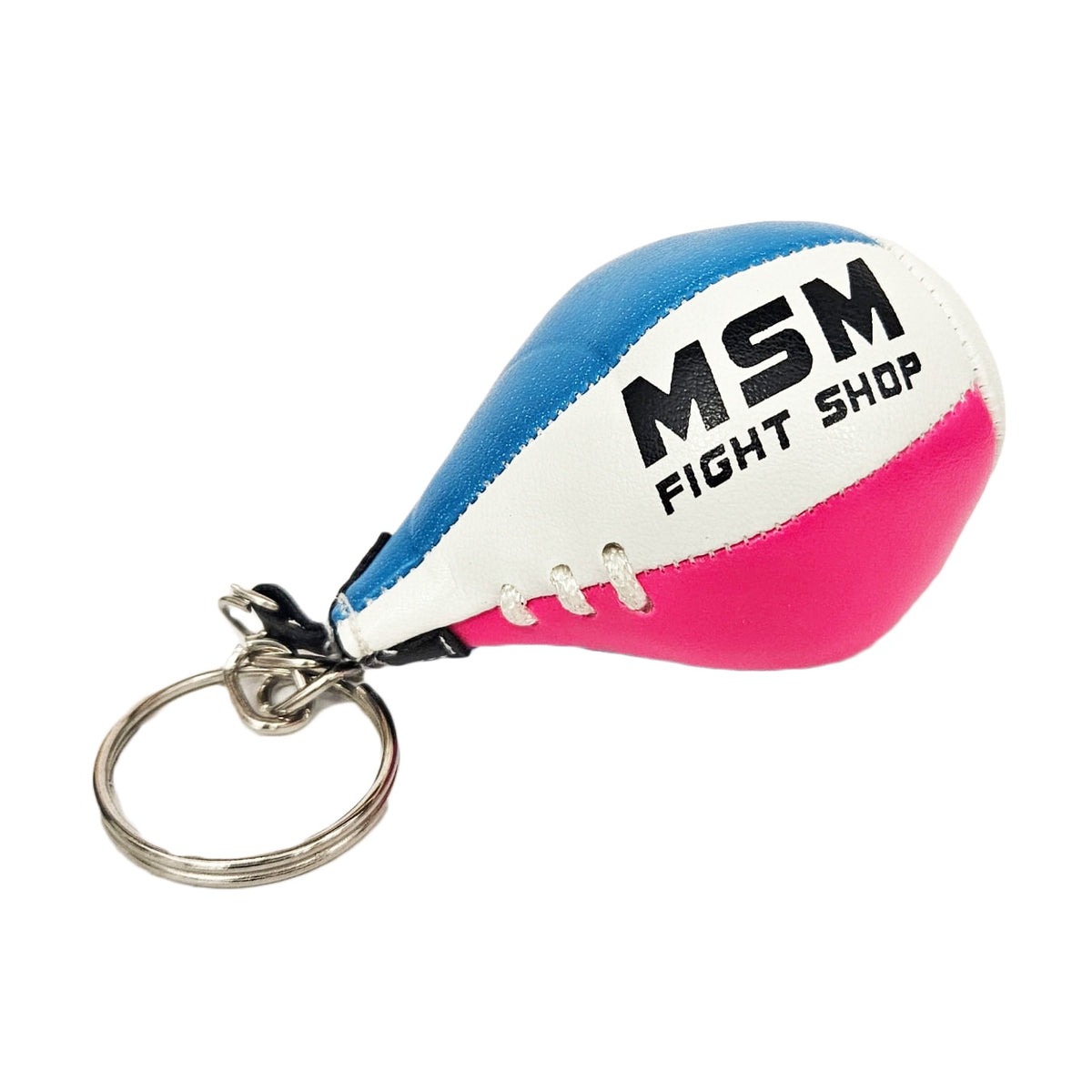 MSM MINI SPEED BAG 3" KEY CHAIN WHITE/PINK/BLUE