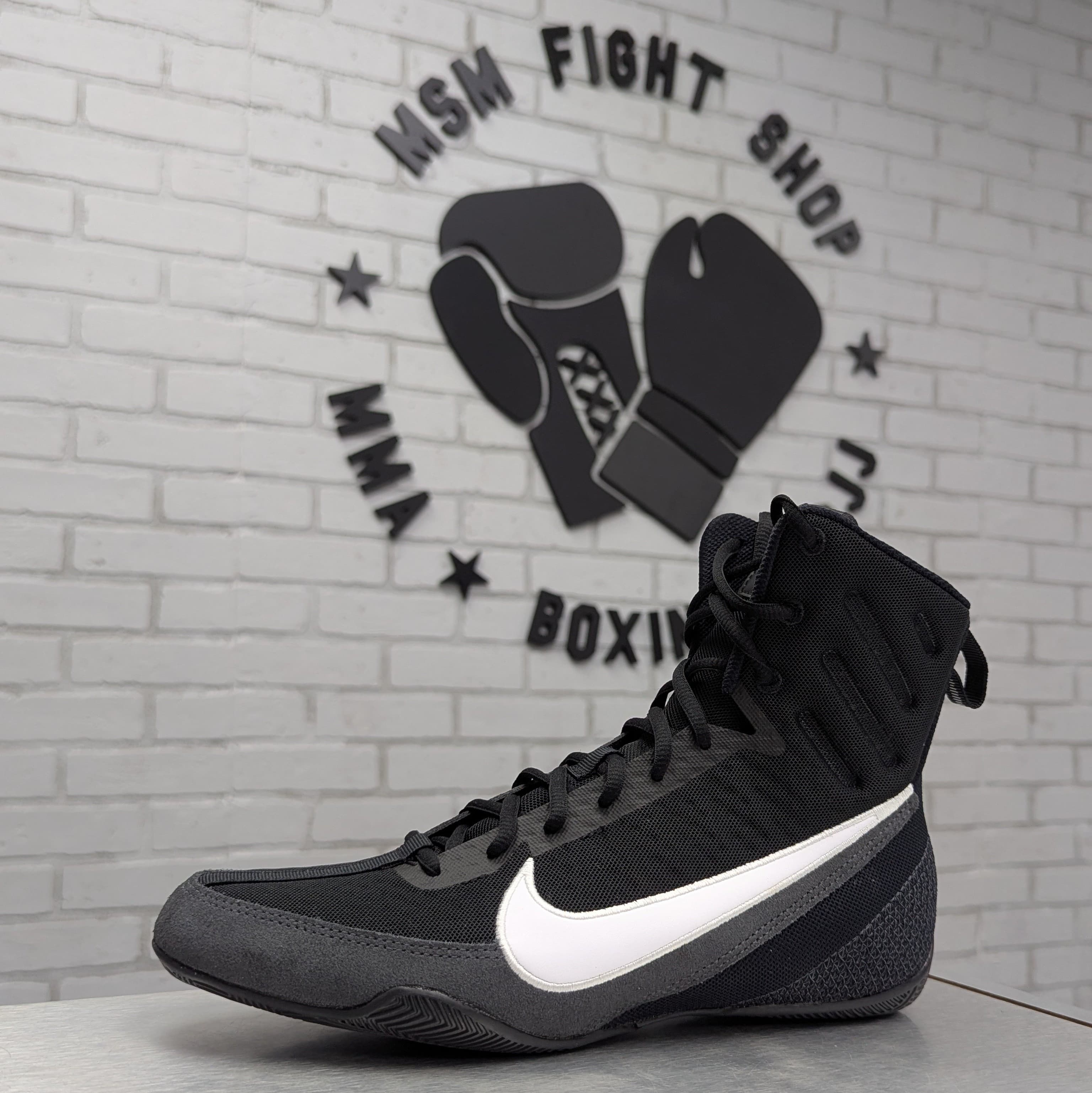 NIKE SHOES MACHOMAI 3 BLACK/WHITE | Zapatos Boxeo Nike – MSM