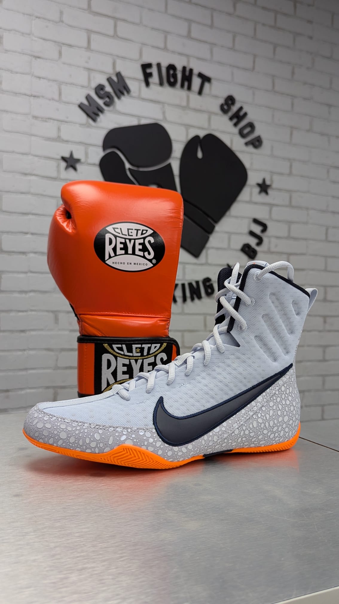 @Micia NIKE SHOES BOXING MACHOMAI 3 LIMITED EDITION GREY/ORANGE