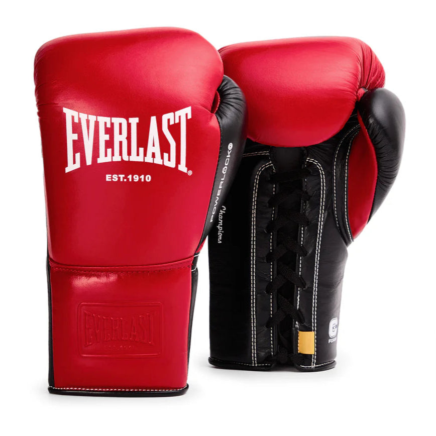 EVERLAST GLOVES LACE POWERLOCK OG PRO LEATHER RED