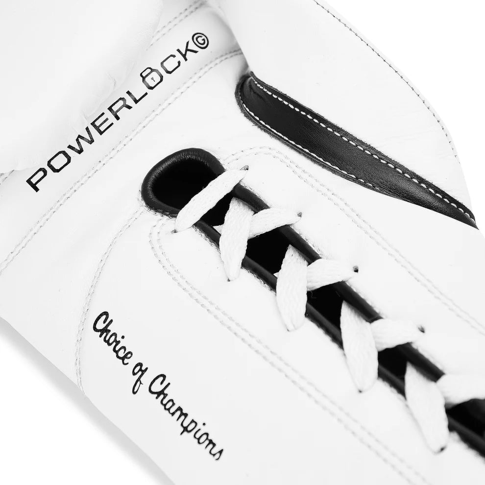 EVERLAST GLOVES LACE POWERLOCK OG PRO FIGHT LEATHER WHITE
