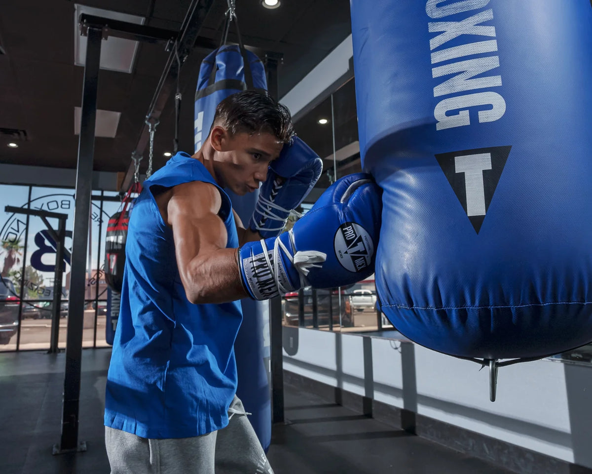 TITLE PRO MEX GLOVES PRO SPARRING V3 LACE BLUE