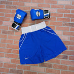 Nike Boxing Shorts Trunks Blue Aiba Competition