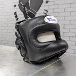 WINNING HEADGEAR FULL FACE BLACK - MSM FIGHT SHOP