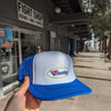 WINNING HAT LOGO TRUCKER CAP BLUE/WHITE