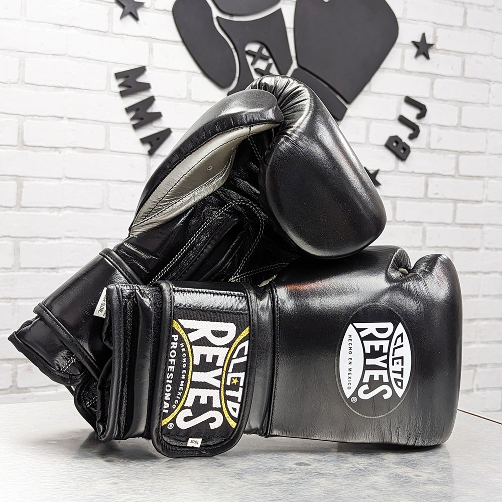 Cleto Reyes Black Gloves CLETO REYES GLOVES HOOK AND LOOP BLACK