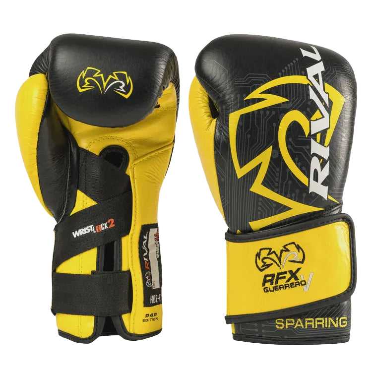 RIVAL GLOVES LIMITED EDITION P4P V SPARRING BLACK YELLOW