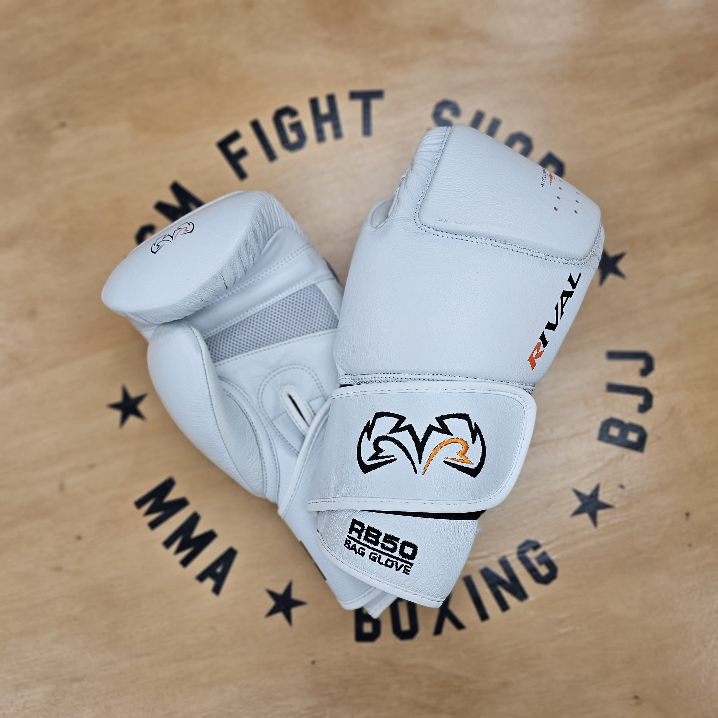 RIVAL BAG GLOVES RB50 INTELLI-SHOCK WHITE – MSM FIGHT SHOP