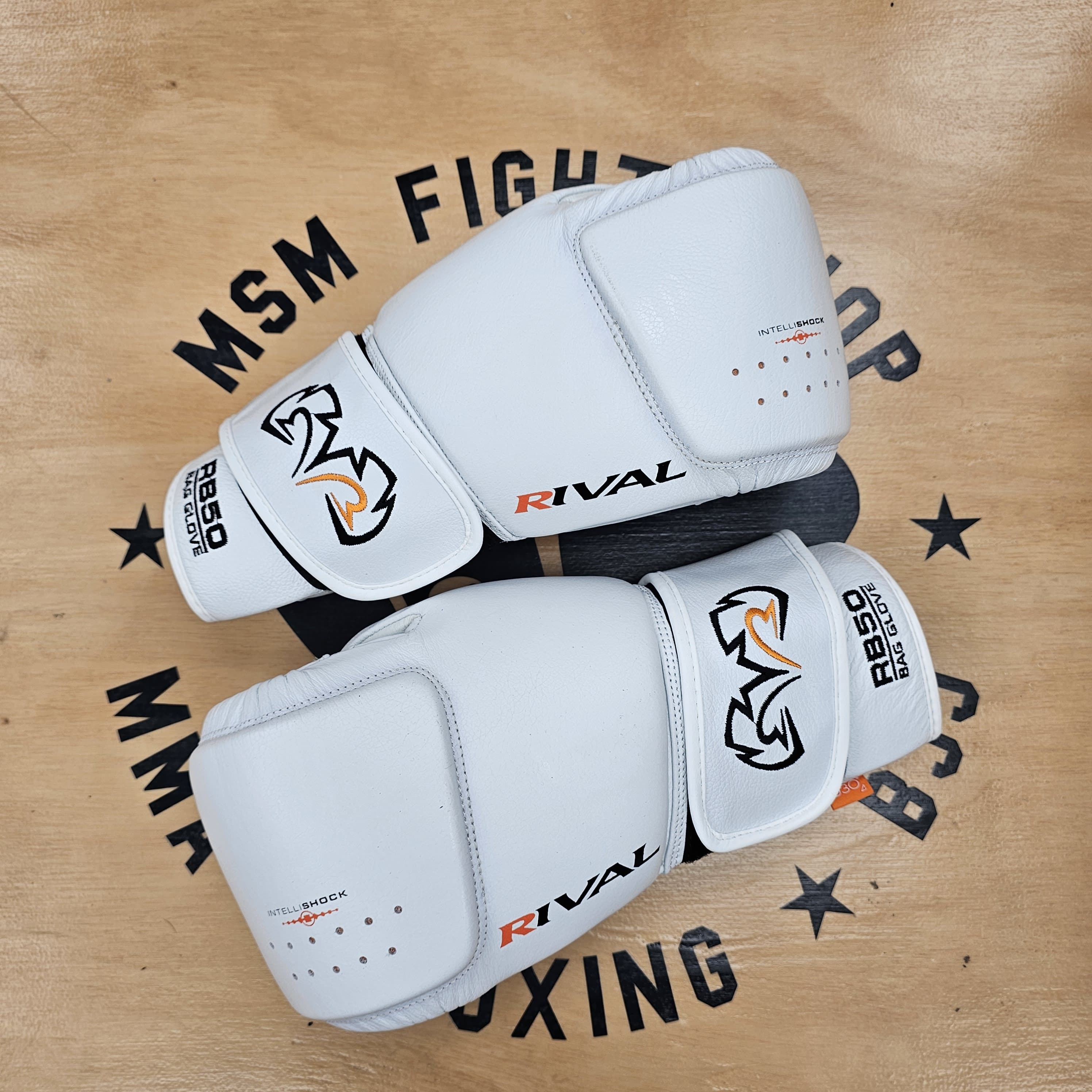 RIVAL BAG GLOVES RB50 INTELLI-SHOCK WHITE – MSM FIGHT SHOP