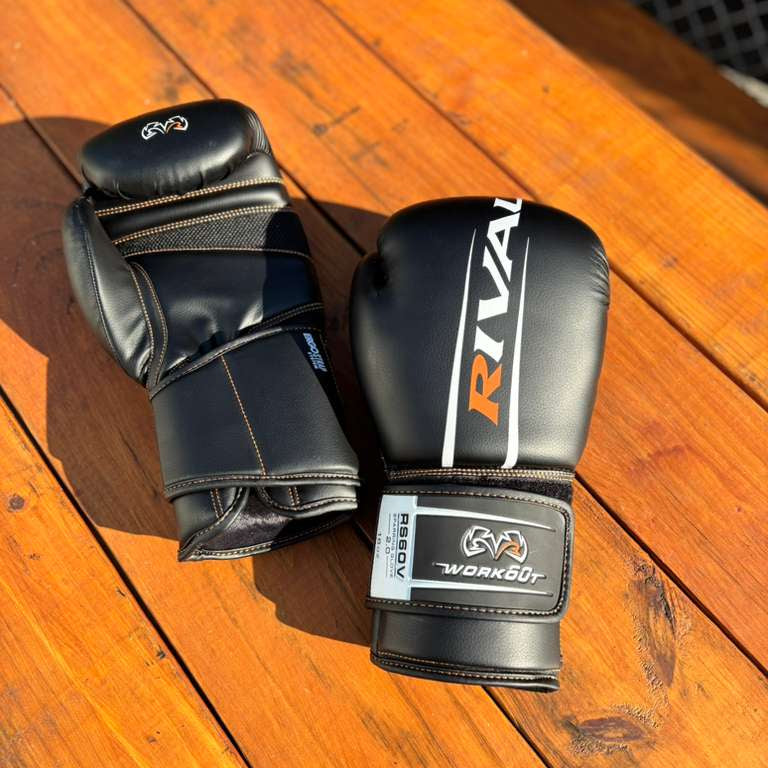 RIVAL GLOVES RS60V SPARRING GLOVE 2.0 HOOK LOOP BLACK