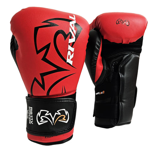 RIVAL GLOVES RS11V BOXING HOOK AND LOOP RED/BLACK