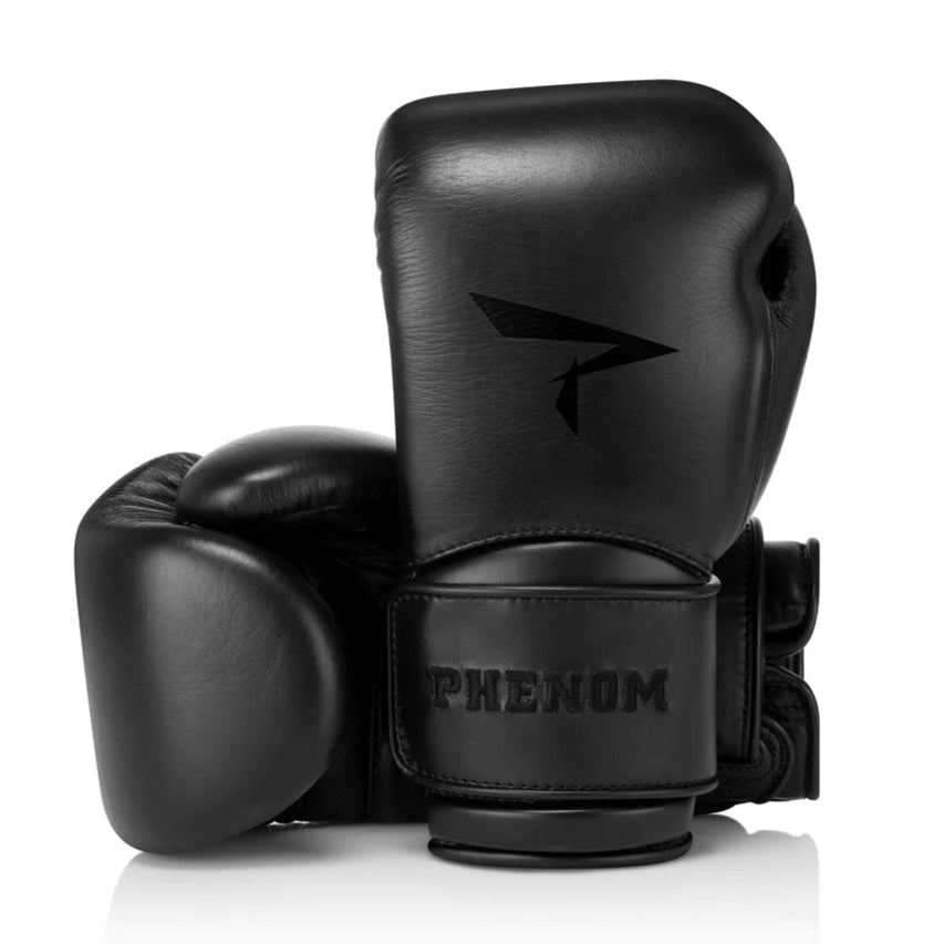 PHENOM BOXING  BAG GLOVES SB150 ULTRA LOCK LEATHER BLACK