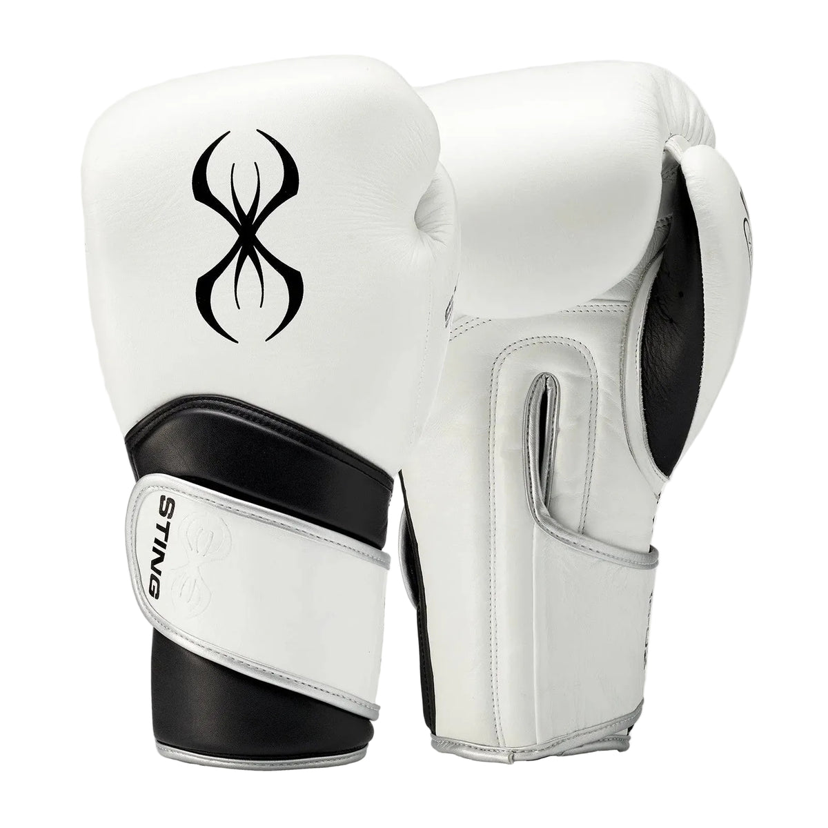 STING BOXING GLOVES VIPER X H & L WHITE / BLACK / SILVER