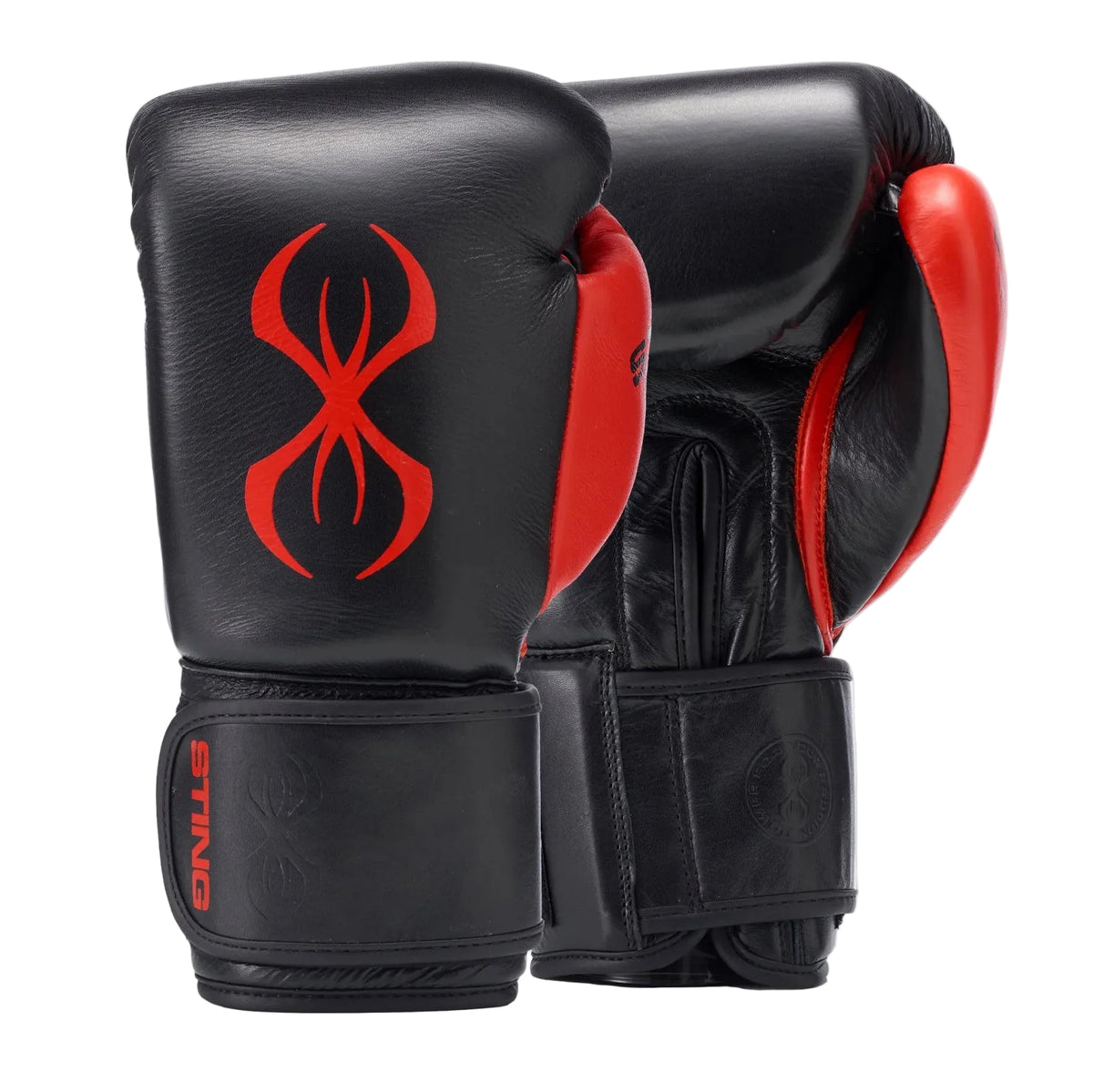 STING BOXING GLOVES EVOLUTION LEATHER H & L BLACK /RED