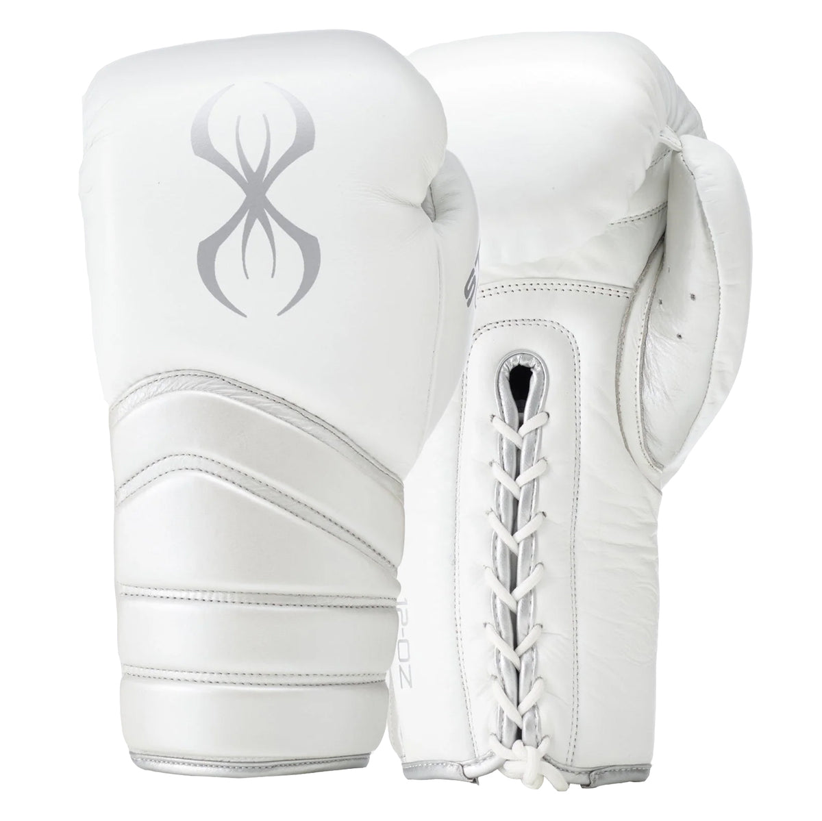 STING BOXING GLOVES VIPER X LACE UP WHITE / SILVER