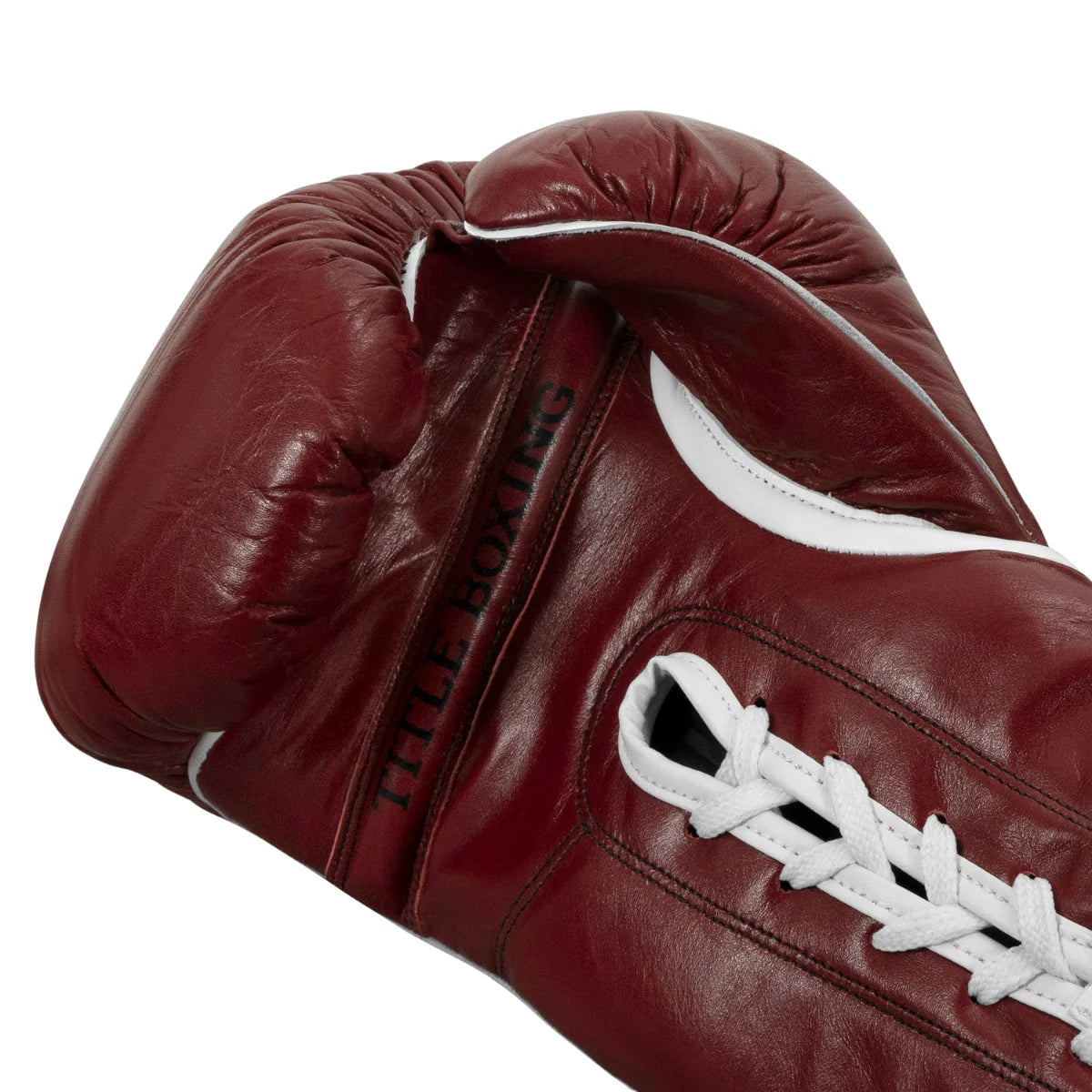 TITLE GLOVES OLD SCHOOL LEATHER LACE MAROON