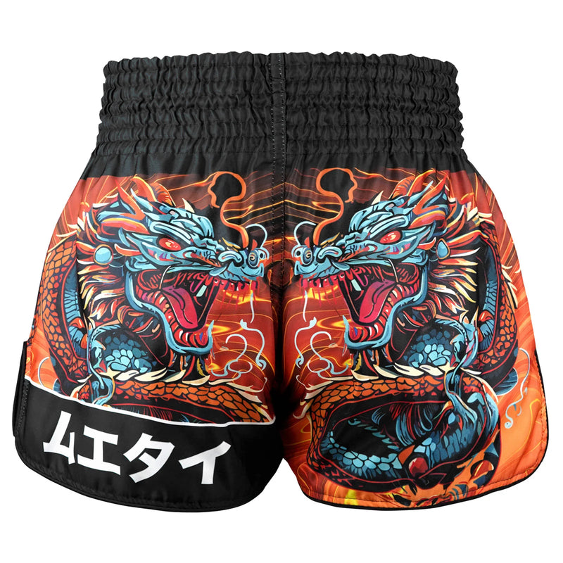 TUFF MUAY THAI SHORTS HIGH CUT RETRO SERAPHIC SEIRYU SAMURAI