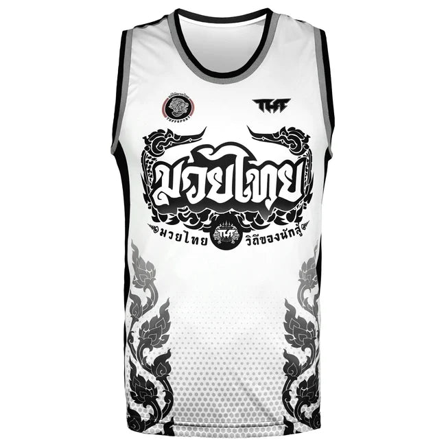 TUFF TANK TOP THE GREAT HONGSA SLEEVELESS WHITE/BLACK