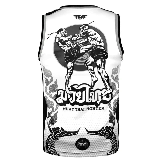 TUFF TANK TOP THE GREAT HONGSA SLEEVELESS WHITE/BLACK