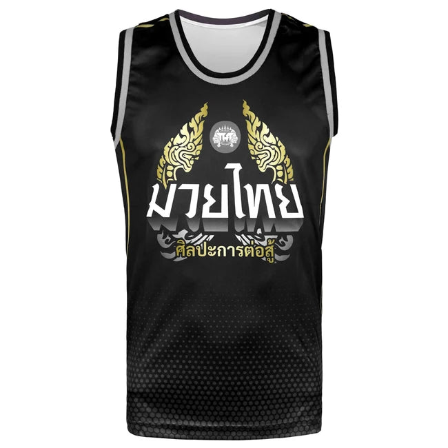 TUFF TANK TOP NAGA SLEEVELESS BLACK/GOLD