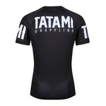 TATAMI RASHGUARD S/S RAVEN BLACK/WHITE