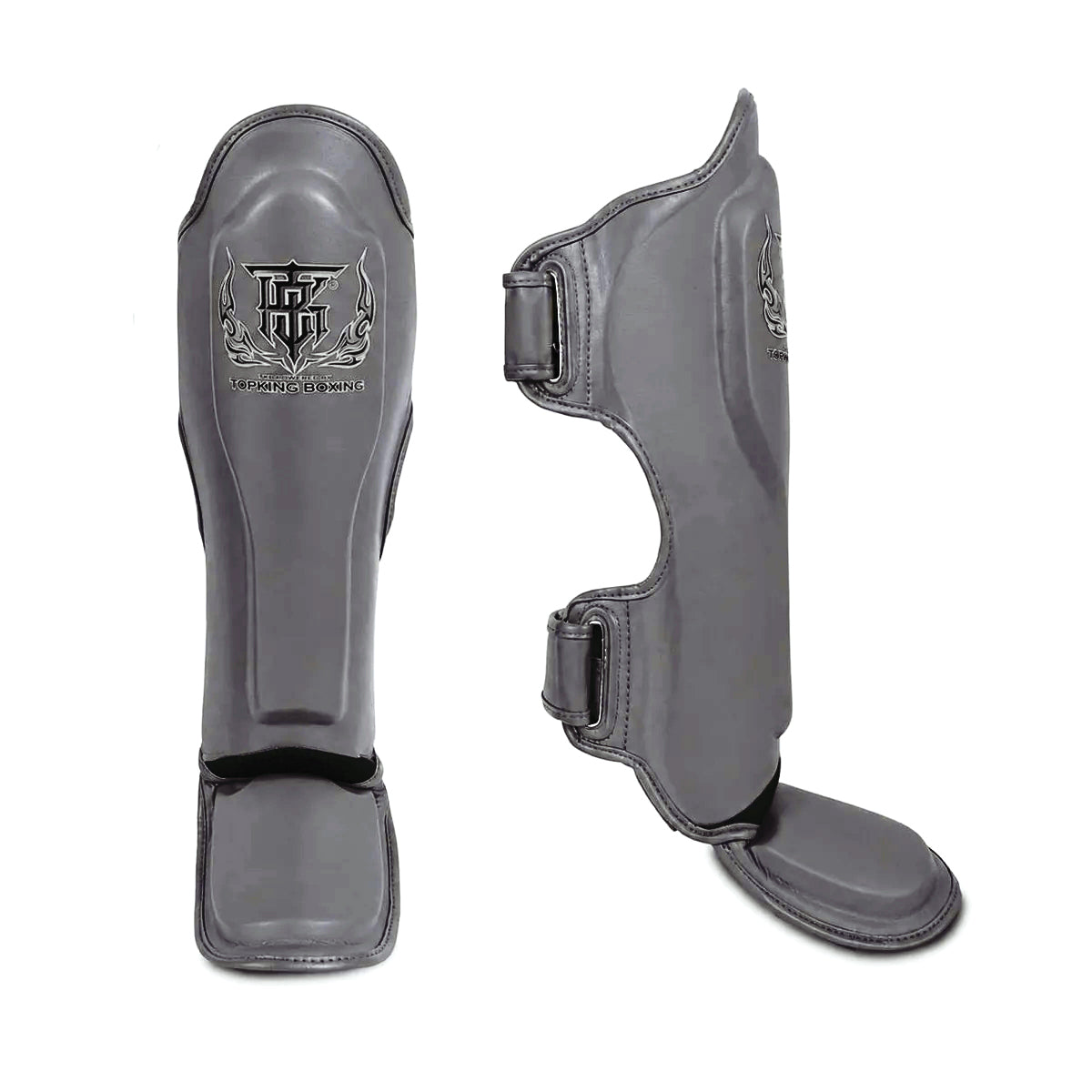 TOP KING SHINGUARDS LEATHER CLASSIC GREY