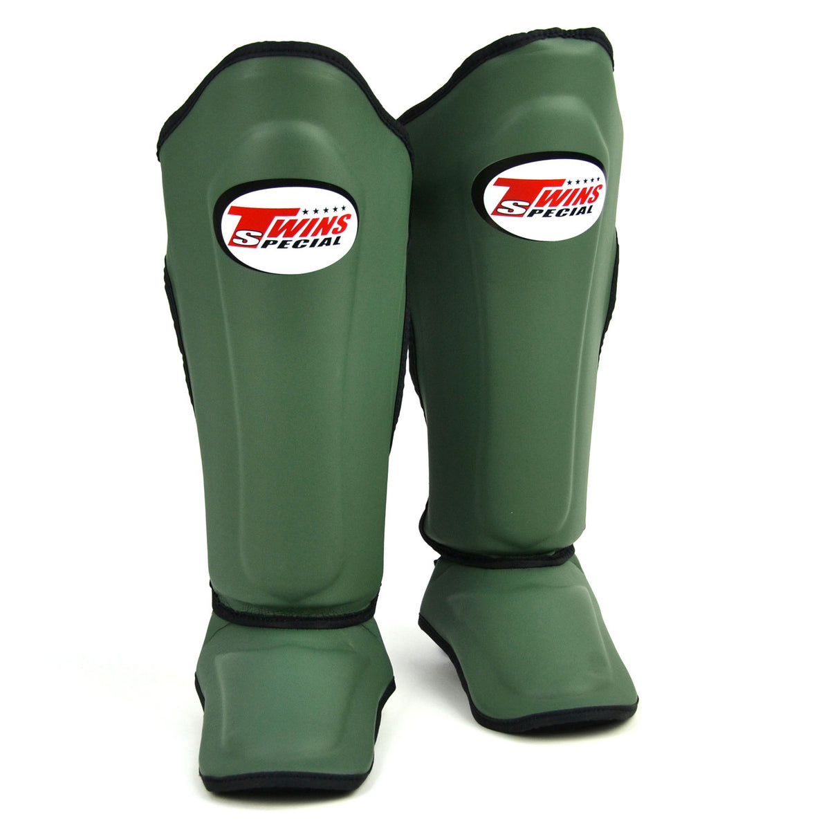 TWINS SHINGUARDS LEATHER OLIVE GREEN